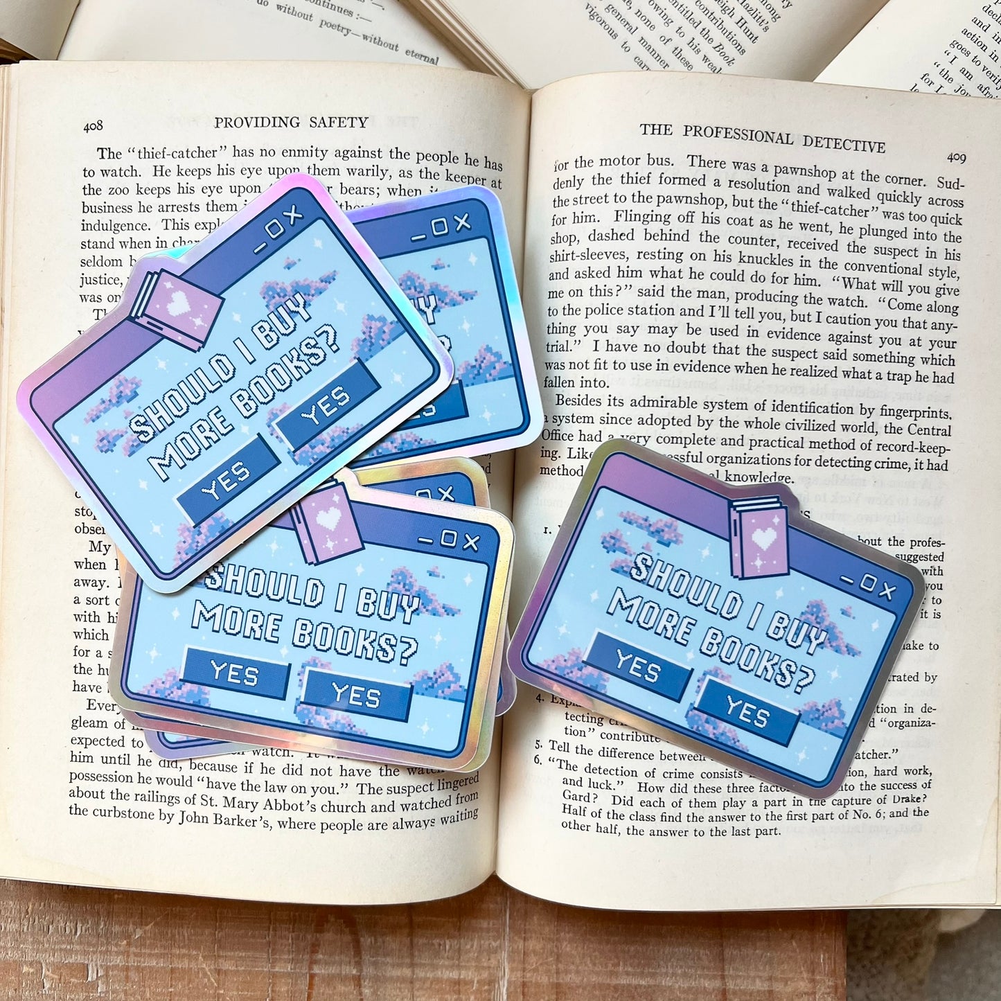 Should I Buy More Books? sticker