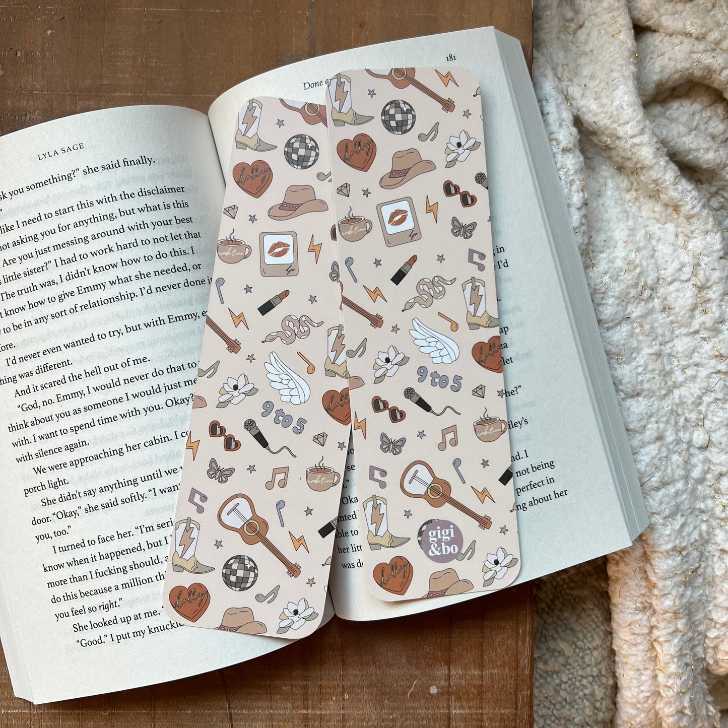 9 to 5 Cowboy Music bookmark