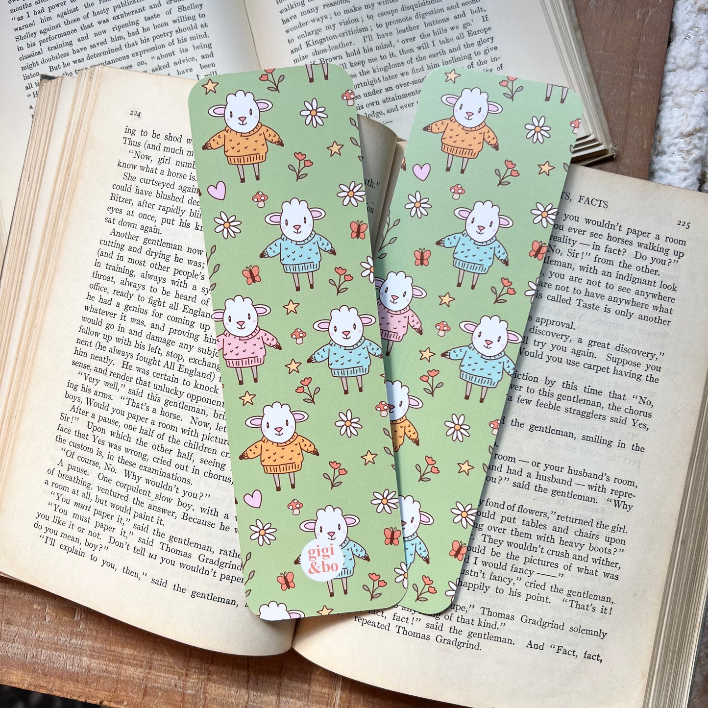 Wooly sweater sheep bookmark