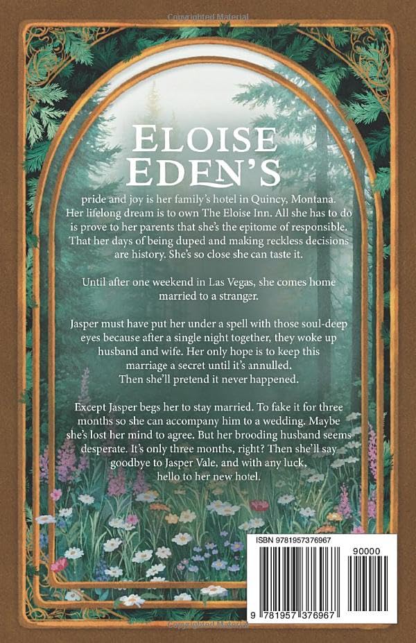 Book cover with text and decorative elements on a brown background