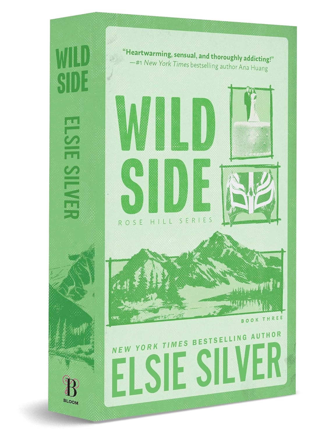 Book cover of 'Wild Side' by Elsie Silver with green and white design.