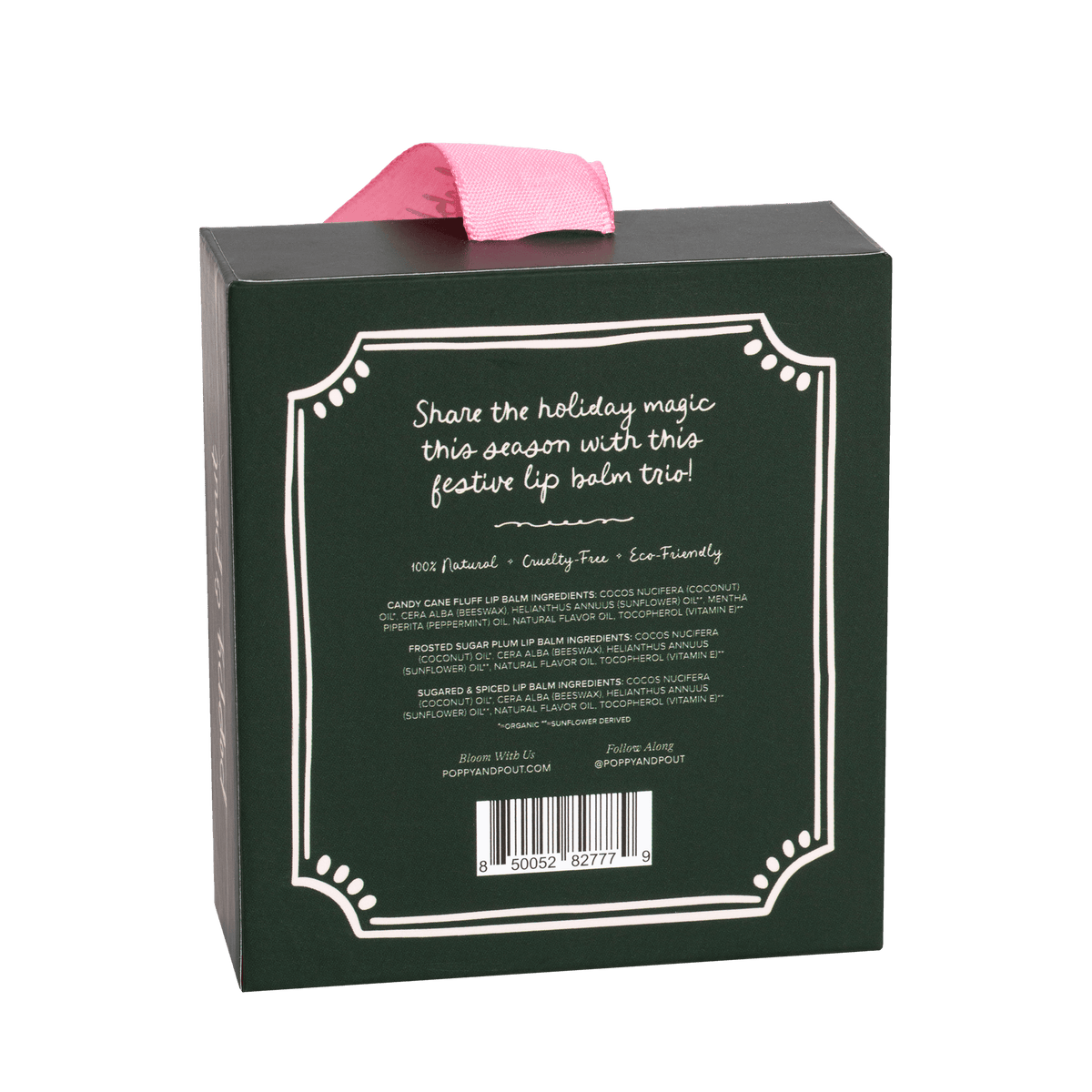 Lip Balm Trio Holiday Ornament (Limited Edition) by Poppy and Pout