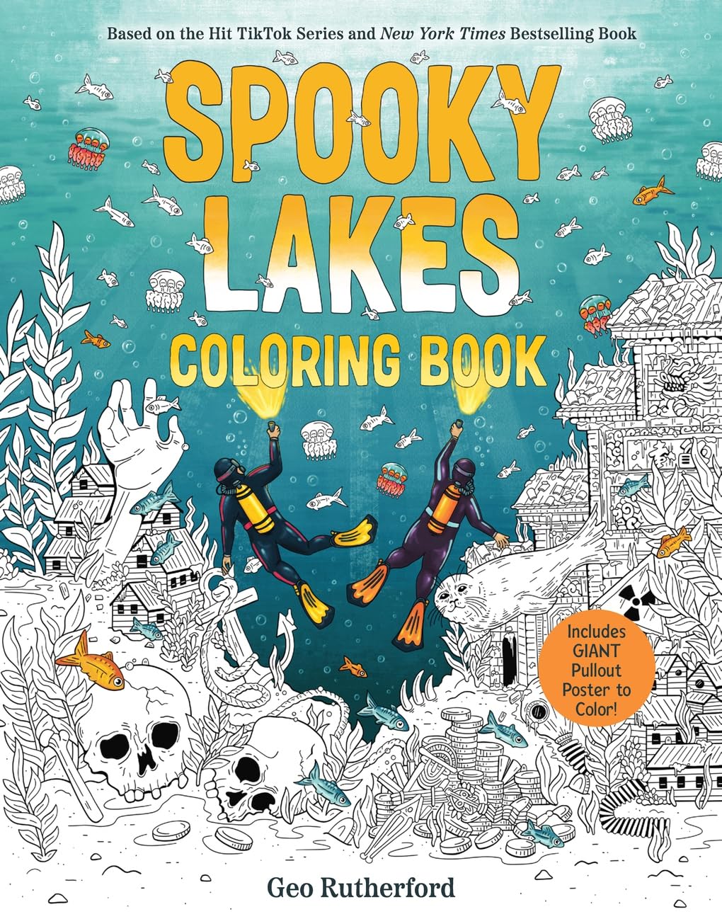 Spooky Lakes Coloring Book by Geo Rutherford