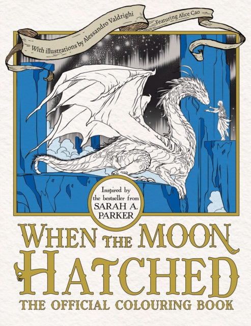 When the Moon Hatched Official Colouring Book (UK Edition) by Alessandro Valdrighi