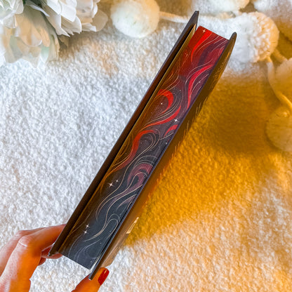 sprayed edges of the book "blood bound"