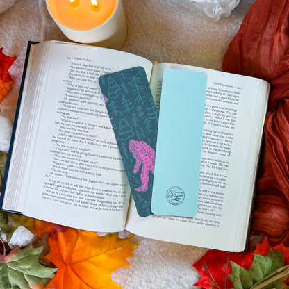 Bigfoot Bookmark (Velvet) – Handmade