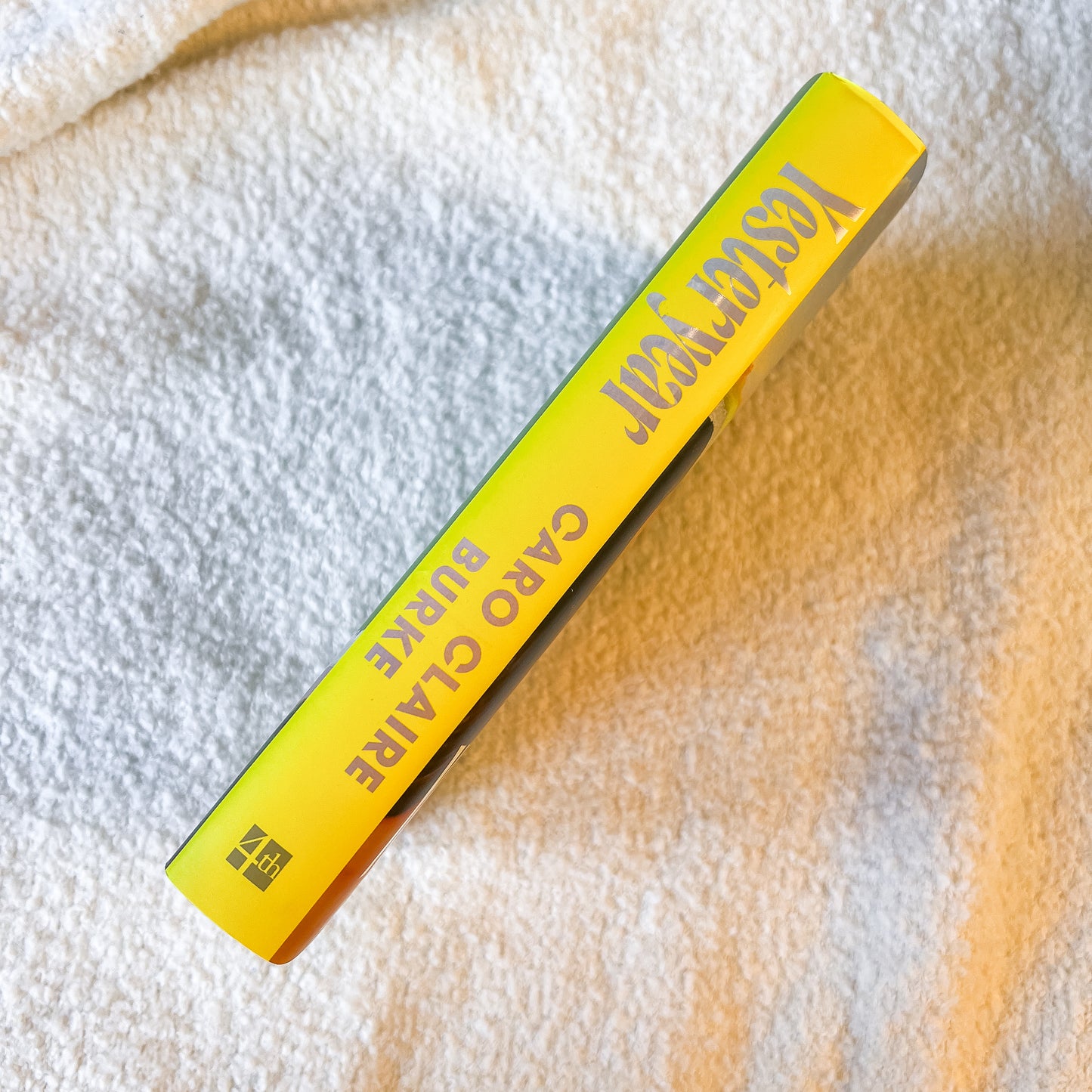 The spine of the book "yesteryear"