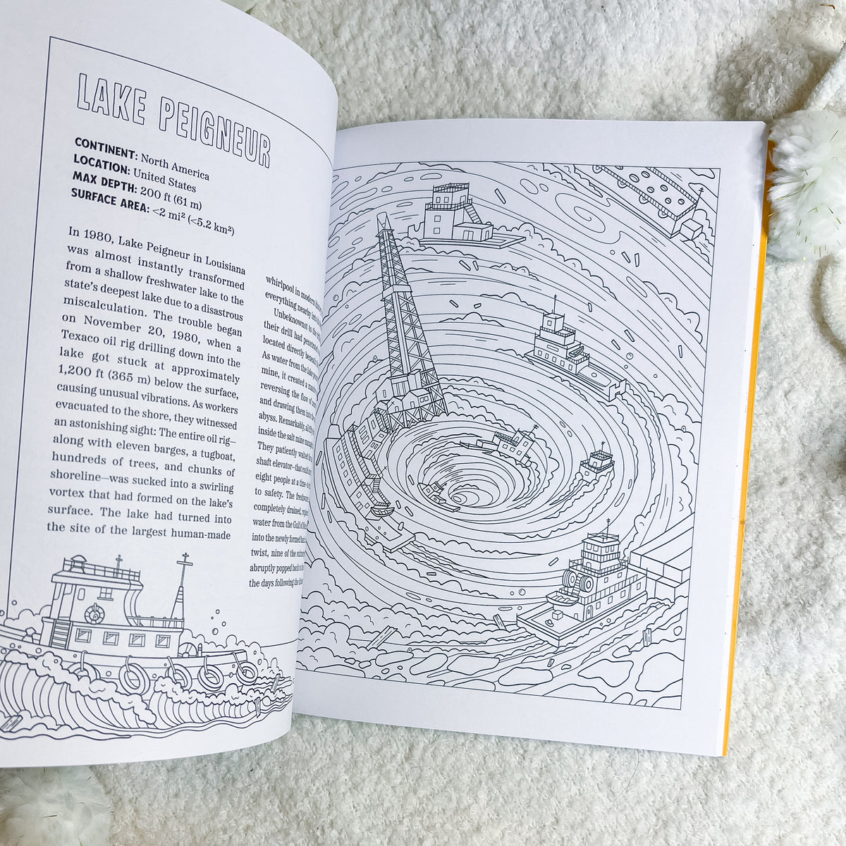 Spooky Lakes Coloring Book by Geo Rutherford