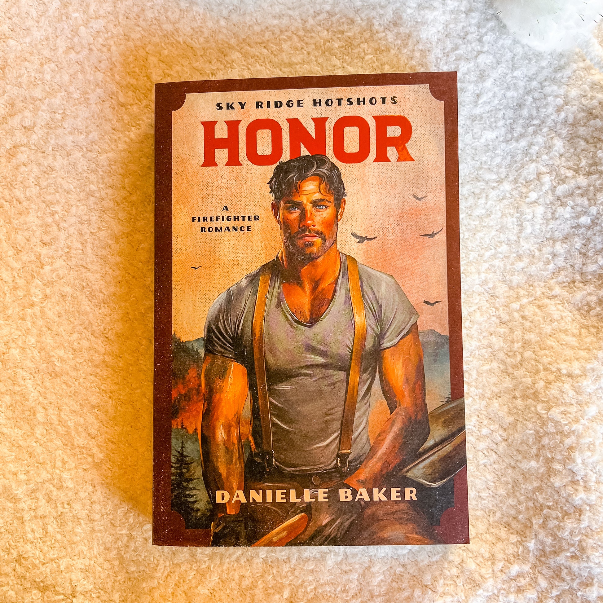 Book cover of 'Honor' by Danielle Baker on a textured surface