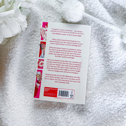 The back cover of a paperback book 