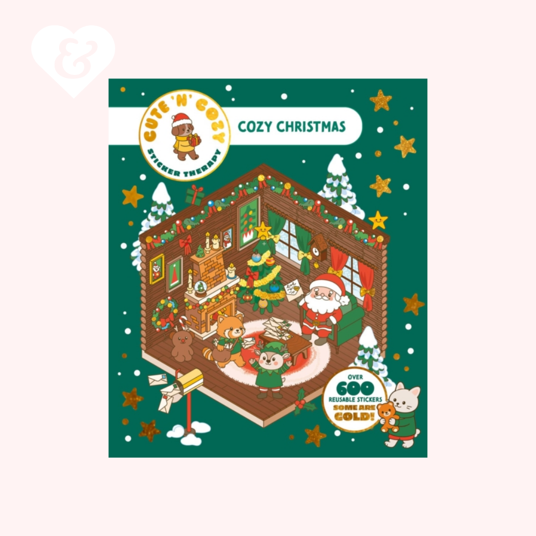 Cute 'n' Cozy Christmas Sticker Therapy (UK Edition) by Matthias Orsi