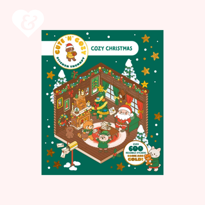 Cute 'n' Cozy Christmas Sticker Therapy (UK Edition) by Matthias Orsi