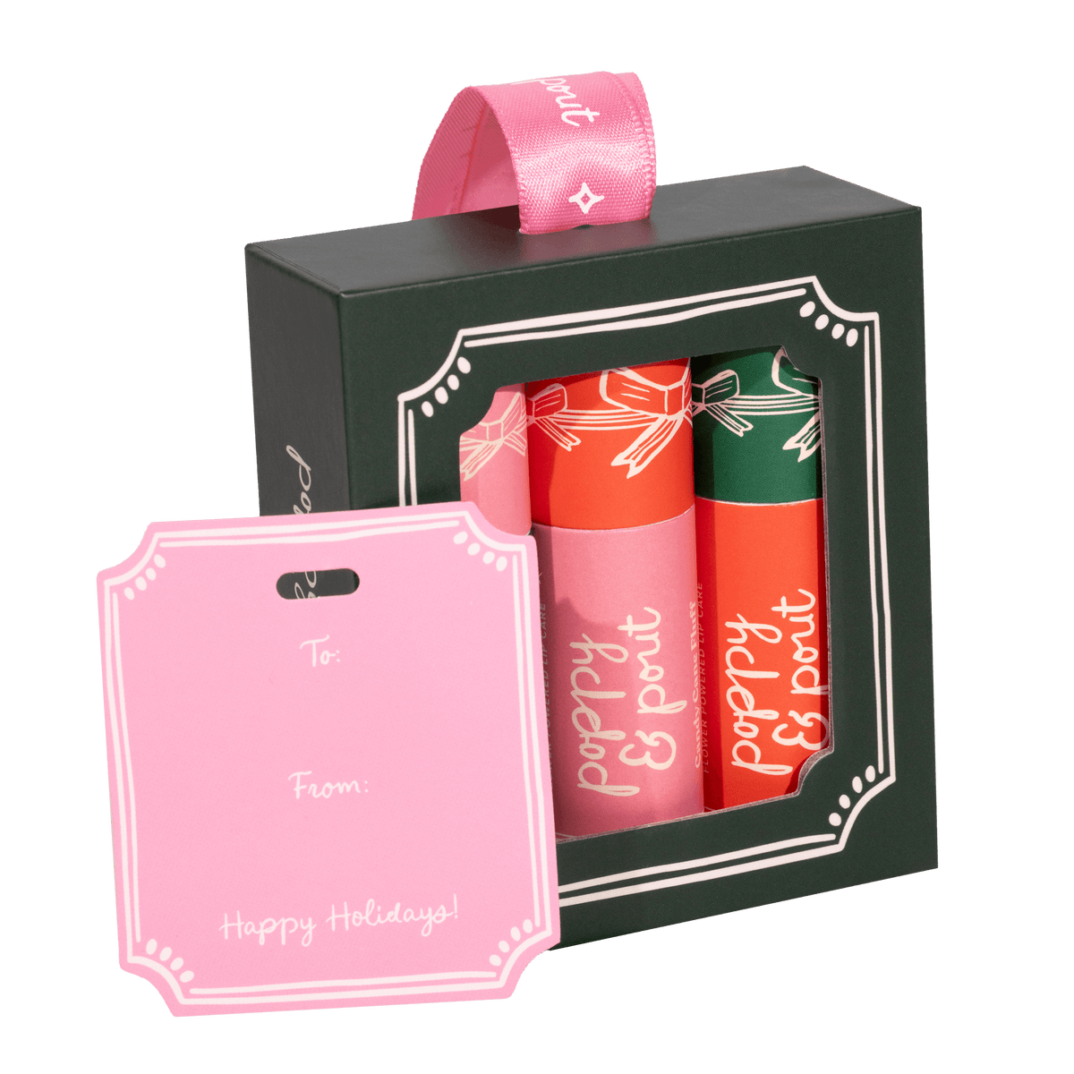 Lip Balm Trio Holiday Ornament (Limited Edition) by Poppy and Pout
