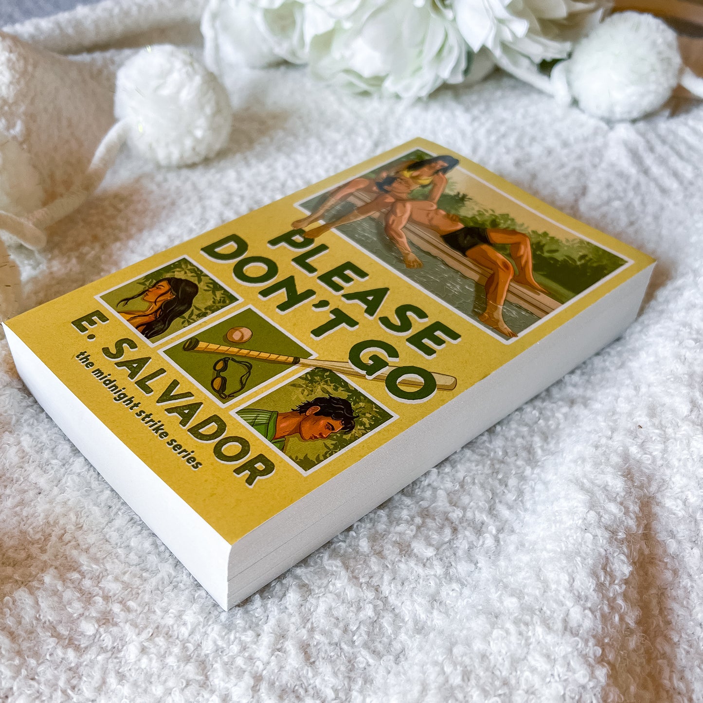 Book cover of 'Please Don't Go' by E. Salvador on a white background