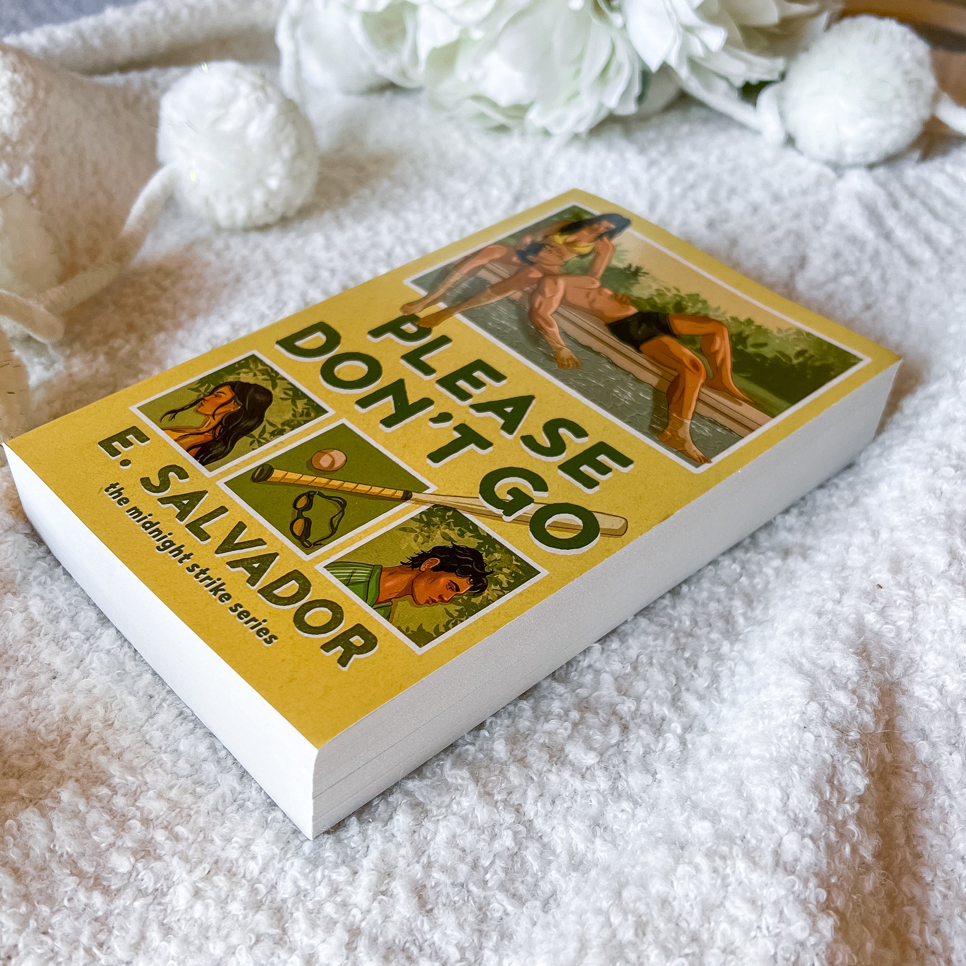 Book cover of 'Please Don't Go' by E. Salvador on a white background