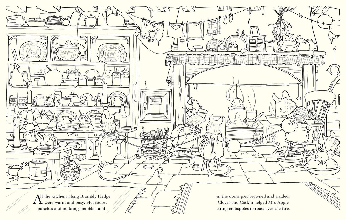 Brambly Hedge: Festive Coloring Book by Jill Barklem