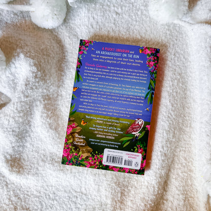 Book cover with colorful design on a textured surface