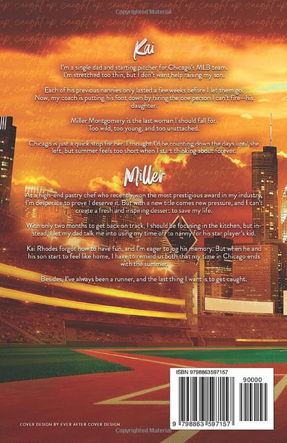 Book cover with text and cityscape background