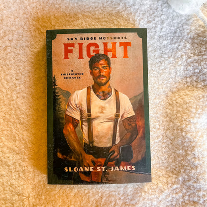 Book cover of 'Fight' by Sloane St. James on a textured surface