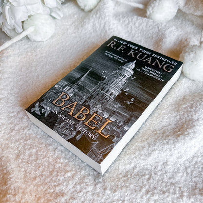 A book titled 'Babel: An Arcane History' by R.F.