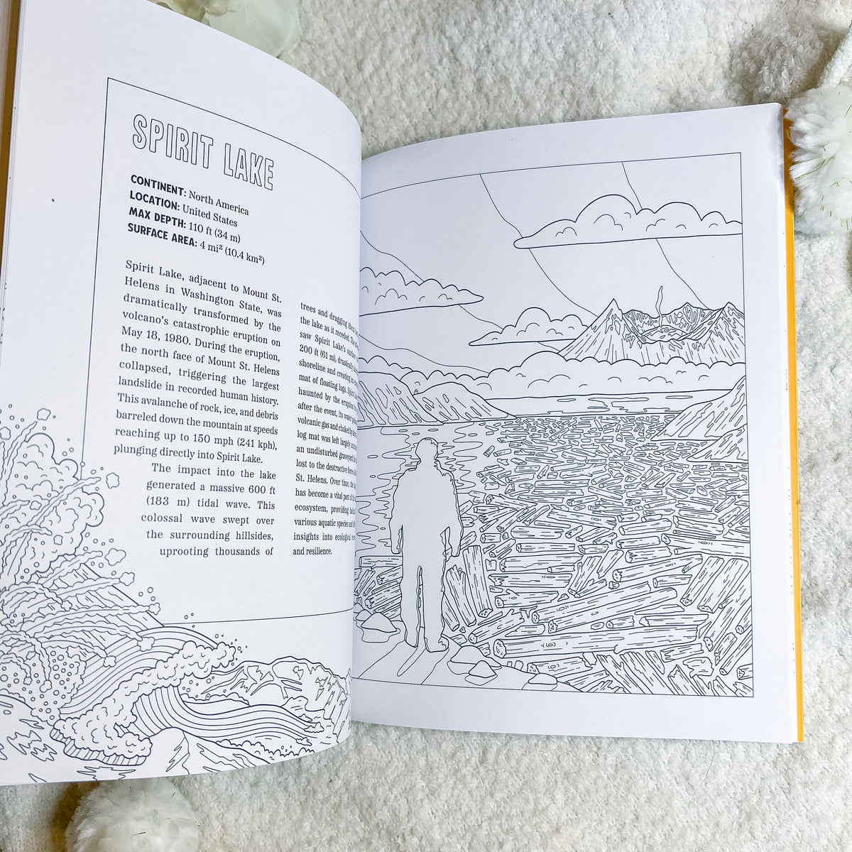 Spooky Lakes Coloring Book by Geo Rutherford