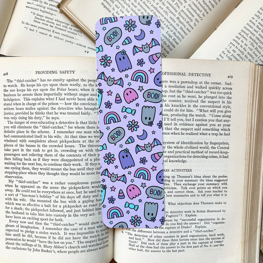 Ghosty boo Halloween fall bookmark