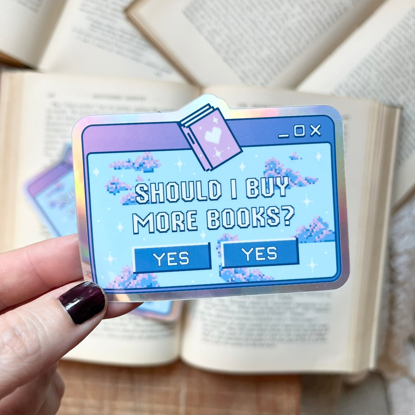 Should I Buy More Books? sticker