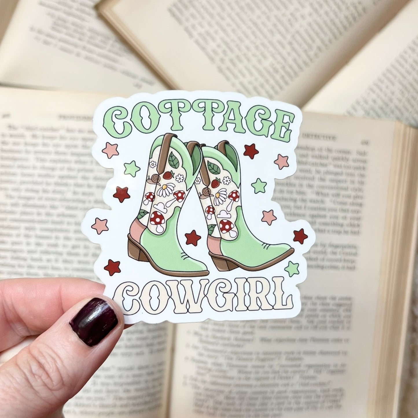 Cottage Cowgirl sticker