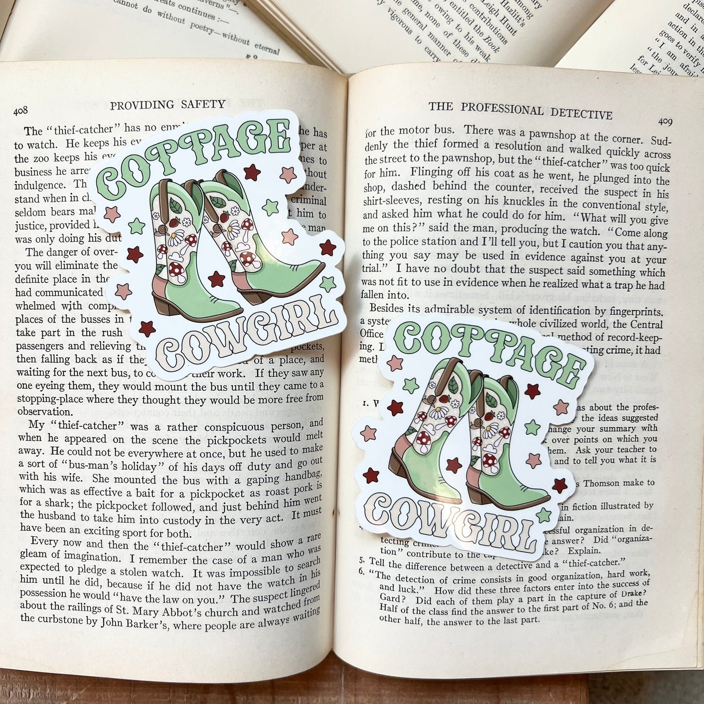 Cottage Cowgirl sticker