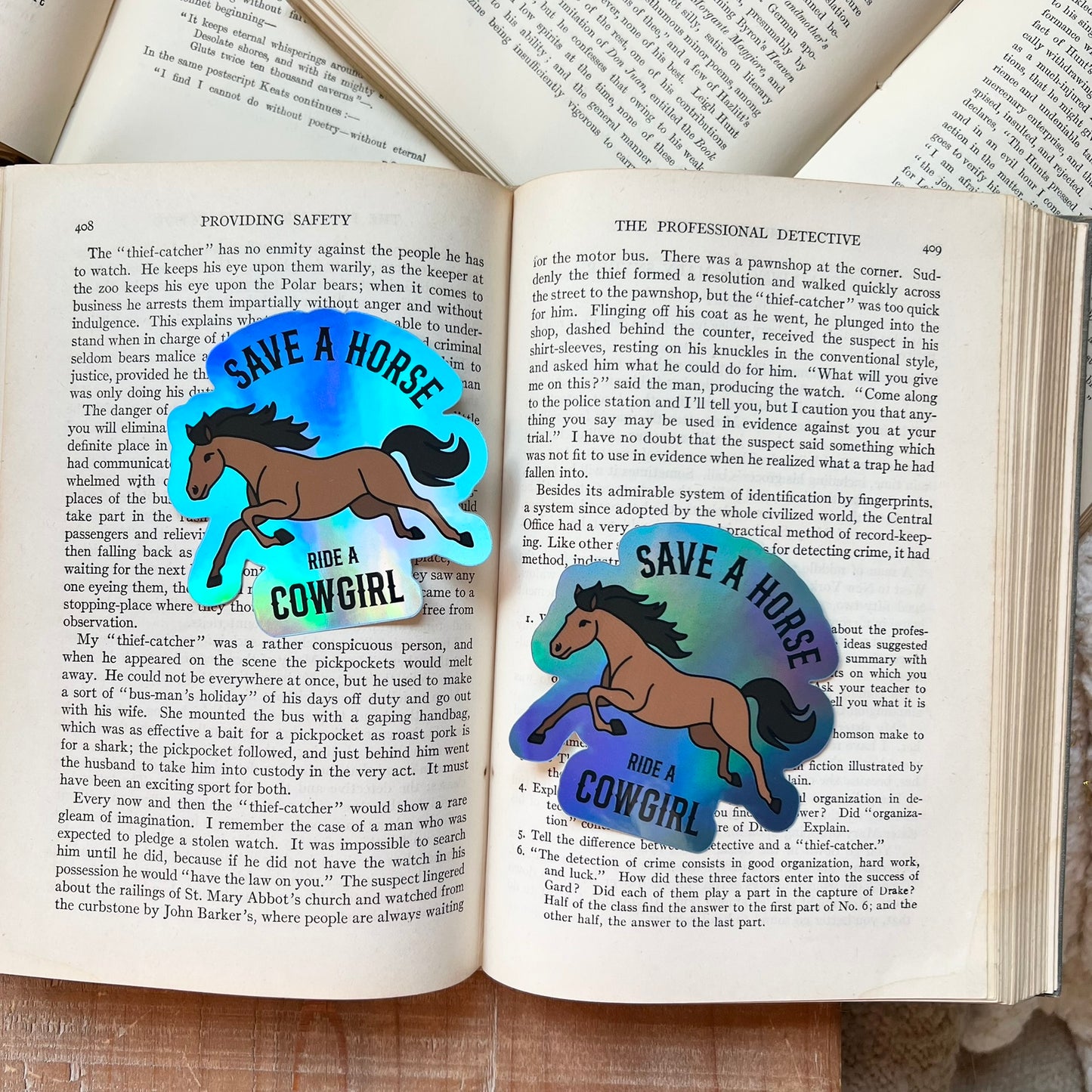 Save a Horse, Ride a Cowgirl sticker