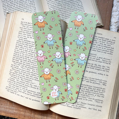Wooly sweater sheep bookmark