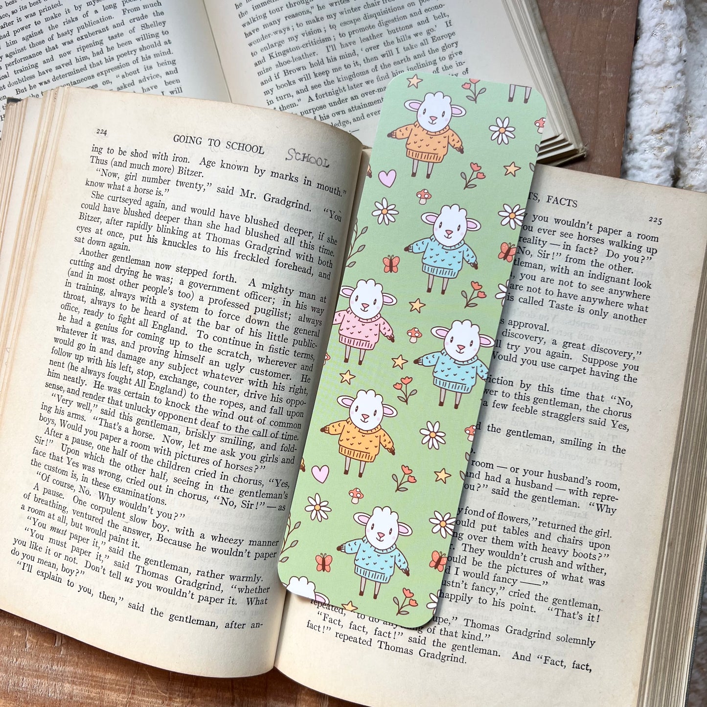 Wooly sweater sheep bookmark
