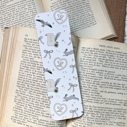 All is fair in love and poetry bookmark