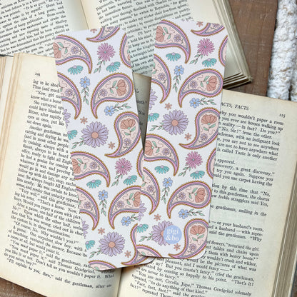 Retro paisley bookmark