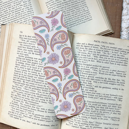 Retro paisley bookmark