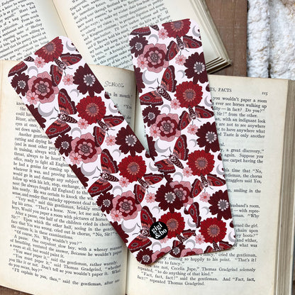 Crimson death moth bookmark