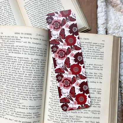 Crimson death moth bookmark
