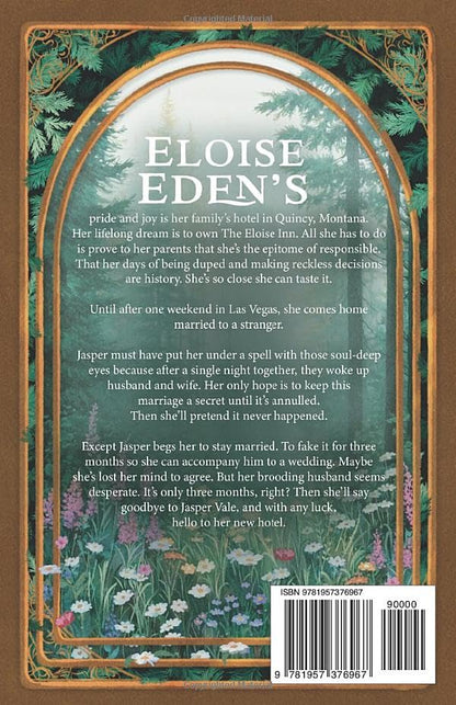 Book cover with text and decorative elements on a brown background