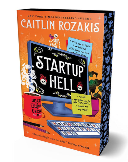 Book cover of 'Startup Hell' by Caitlin Rozakis with colorful design elements.