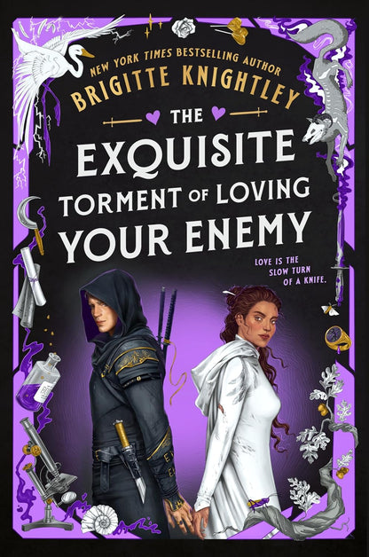 Book titled 'The Exquisite Torment of Loving Your Enemy' by Brigitte Knightley on a white background