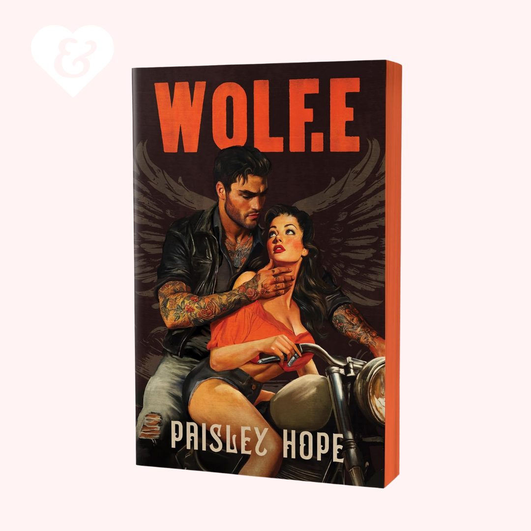 Book cover of 'WOLFE' by Paisley Hope with a man and woman on a motorcycle.