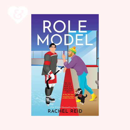 Book cover of 'Role Model' by Rachel Reid featuring two people on an ice rink.