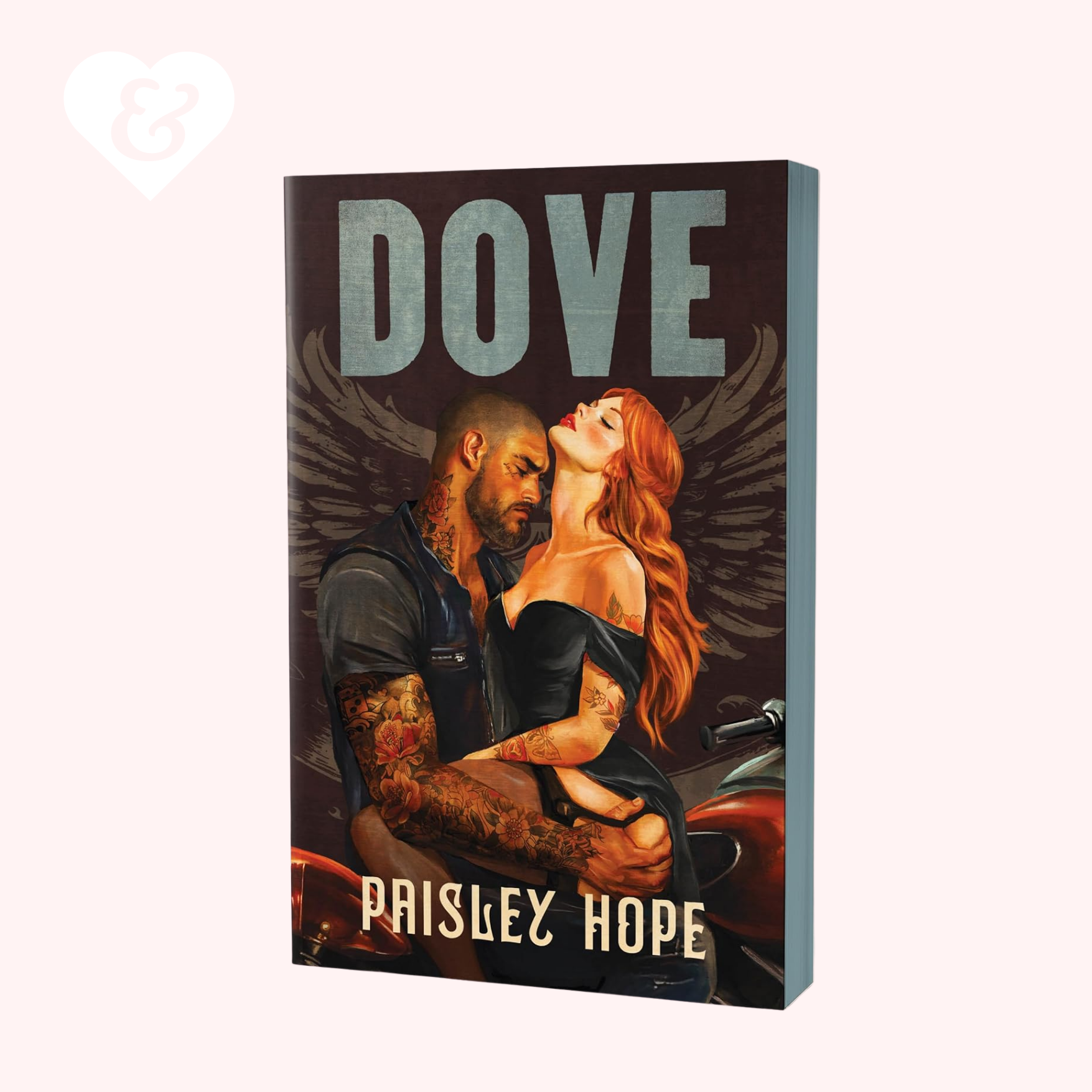 Book cover of 'Dove' by Paisley Hope with a couple embracing and text on a white background