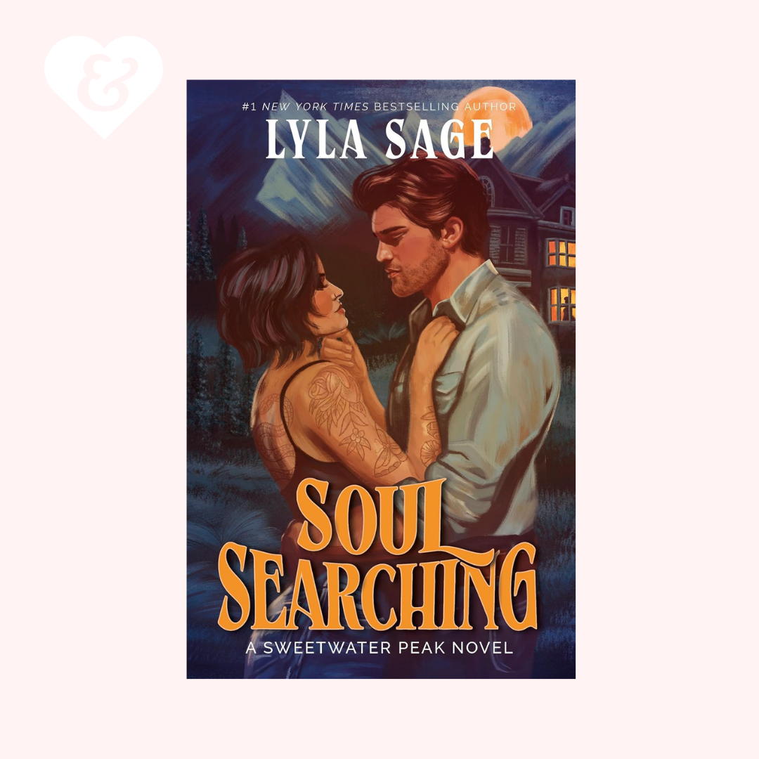 Book cover of 'Soul Searching' by Lyla Sage featuring a couple embracing outdoors.