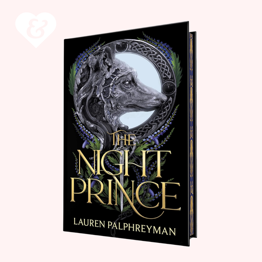 Book cover of 'The Night Prince' by Lauren Palphreyman with a wolf design and decorative elements.