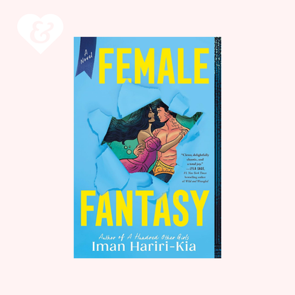 The book "female fantasy" by Iman Hariri-Kia showing a man and a woman embracing