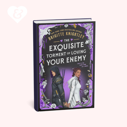 Book titled 'The Exquisite Torment of Loving Your Enemy' by Brigitte Knightley on a white background