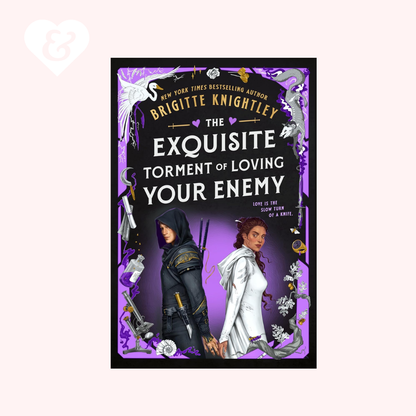 Book titled 'The Exquisite Torment of Loving Your Enemy' by Brigitte Knightley on a white background