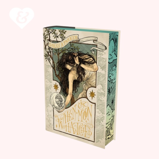 Book "when the moon hatched" by Sarah A Parker on a pale pink background.