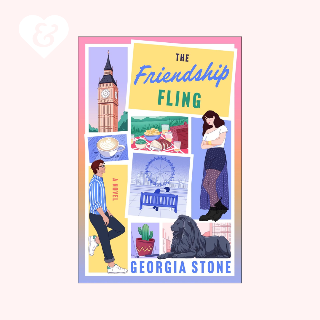 Book cover of 'The Friendship Fling' by Georgia Stone with illustrations and text.